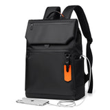 Lkblock High Quality Waterproof Men's Laptop Backpack Luxury Brand Designer Black Backpack for Business Urban Man Backpack USB Charging