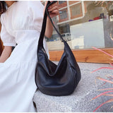 Lkblock Women Fashion Casual Hobo Bags  Large Capacity Shoulder Crossbody Bag Female  Wide Strap Handbag Brand Trending Underarm Purse