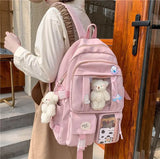 Lkblock Japanese High School Girls Backpack School Bags For Teenage Girls Multipockets New Backpack Women Mochila Feminina Bags