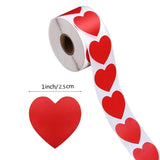 Lkblock Heart shape of Red Stickers seal labels 50 Labels stickers scrapbooking for Package and wedding decoration stationery sticker