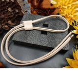 Lkblock Women Detachable PU Leather Bag Strap DIY Replacement Bucket Bag Drawstring Rope Backpack Beam Pocket Purse Accessories