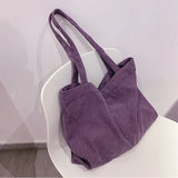 Lkblock Corduroy Shoulder Tote: Sleek and Versatile