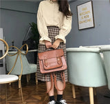 Lkblock Korean vintage Women Backpacks preppy style student backpack multifunctional female shoulder bag women school bag ladies Totes