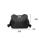 Lkblock Vintage Nylon Waterproof Shoulder Bag Women Wild Crossbody Bag Simple Messenger Bag Daily Female Handbag Travel Lady Purse Bolso