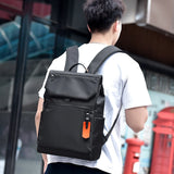 Lkblock High Quality Waterproof Men's Laptop Backpack Luxury Brand Designer Black Backpack for Business Urban Man Backpack USB Charging