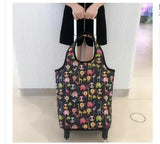 Lkblock Women Travel trolley bags Women wheeled bag wheels wheeled bags luggage Bags on wheels water proof Rolling Luggage Backpack bag