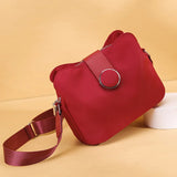 Lkblock Vintage Nylon Waterproof Shoulder Bag Women Wild Crossbody Bag Simple Messenger Bag Daily Female Handbag Travel Lady Purse Bolso