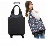 Lkblock Women Travel trolley bags Women wheeled bag wheels wheeled bags luggage Bags on wheels water proof Rolling Luggage Backpack bag