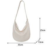 Lkblock Women Fashion Casual Hobo Bags  Large Capacity Shoulder Crossbody Bag Female  Wide Strap Handbag Brand Trending Underarm Purse