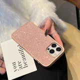 Lkblock Luxury  Glitter Clear Phone Case For iPhone15Pro Max 11 12 13 14 Plus Flash Drill TPU Transparent Camera Protection Cases Cover