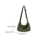 Lkblock Women's Messenger Bag Vintage Handbag Canvas Teenager Shoulder Tote Bags Casual Handbag Crossbody Handbags