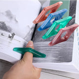 Lkblock Geometric Acrylic Thumb Book Support Creative Reading Auxiliary Bookmarks Page Holder School Student Supplies Stationery Gifts