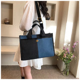 Lkblock Large Denim Bag Totes Handbag and Purses Shoulder Crossbody Bag for Women 2024 New Trendy Designer Ladies Messenger Bags