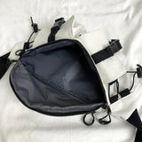 Lkblock Harajuku Dark Work Clothes Versatile Chest Bag South Korea Ulzzang Riding Diagonal Straddle Function Bag Neutral Waist Bag