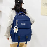 Lkblock Versatile Letter Patch Backpack for Students: College, University, and High School!