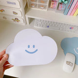 Lkblock Kawaii Cloud Mouse Pad Cute Desk Mat Waterproof Non Slip Insulation Pad Korean Stationery Table Mat Coster Office Supplies