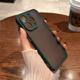 Lkblock Luxury New Matte Transparent Phone Case For IPhone 13 12 11 Pro Max Square Shockproof Bumper Protect Cases Cover