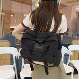 Lkblock ins Japanese itabag Women New 2024 Jelly Bag Student Backpack School Bags Tote Handbags Shoulder Bag Crossbody Bags Women JK bag