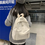 Lkblock Fashion Backpack Canvas Women Backpack Anti-theft Shoulder Bag New School Bag For Teenager Girls School Backapck Female