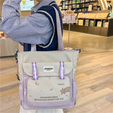 Lkblock Japanese Kawaii Shoulder Bag Women High Quality Nylon Handbags and Purses School Bags For College Student Tote Bag Crossbody Bag