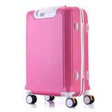 Lkblock ABS+PC luggage set travel suitcase on wheels Trolley luggage carry on cabin suitcase Women bag Rolling luggage spinner wheel