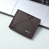 Lkblock New Men's Wallet Men's Short Multi-Card Position Fashion Casual Wallet Men's Youth Thin 20% Horizontal Soft Wallet