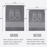 Lkblock 10/5pcs Shoes Storage Organizer Bags Non-woven Travel Portable Closet Bag Waterproof Pocket Clothing Tranparent Hanging Bag