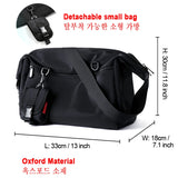 Lkblock Men Messenger Bags Casual Waterproof Crossbody Bag Hold 14 inch Laptop Shoulder Bag Unisex Travel Gym Bag