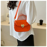 Lkblock Trendy Designer Handbags Casual Shoulder Bag Heart Decoration Crossbody Bags For Women Fashion Small Top Handle Bags