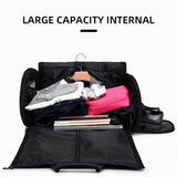 Lkblock Bags for Travel Large Capacity Duffel Bag with Shoe Pouch Weekend Business Trip Luggage Carry On Tote