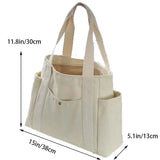 Lkblock Large Capacity Reusable Bag, Fashion Shoulder Strap Bag, Eco Tote Bag, Oversized Canvas Bag, Basic Everyday Huge Bag, Casual Daily Handbag