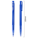 Lkblock DELI-Bullet Tip Ballpoint Pen Set, Fine Point 0.7mm, Blue Ink, Office and School Supplies, Stationery