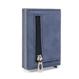 Lkblock New PU Leather Men Wallet Rfid Anti-magnetic Credit Cards Holder with Organizer Coin Pocket & Money Clips Purse