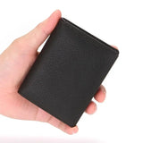 Lkblock Men Women Card ID Holder Business Credit Card Holders Organizer Wallet Purse Bags New Black Brown Fashion Leather Card Wallets