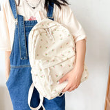 Versatile Floral Print Backpack – Ideal for Students, Enthusiastic Travelers, and Back-to-School Adventures!