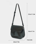 Lkblock Casual Patent Leather Saddle Bag Fashion Designer Crossbody Bags for Women Cover Phone Flap Brands Shoulder Bag Handbags