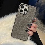 Lkblock Luxury  Glitter Clear Phone Case For iPhone15Pro Max 11 12 13 14 Plus Flash Drill TPU Transparent Camera Protection Cases Cover