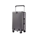 Lkblock Rolling Luggage with Charging Port Front Open Suitcase Wide Trolley Handle Carry on Luggage with Wheels Travel Storage 20'' 26''