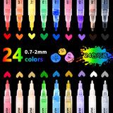 Lkblock Acrylic Metal Beautiful Color Painting Pen, Multi-function Calligraphy Practice, Special Pen for Students