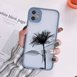 Lkblock Simple daisy flower Phone Case For iPhone 15 13 12 11 Pro Max 14 Plus 12 13 Mini XS X XR 7 8 Plus SE 2020 Shockproof Back Covers