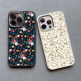 Lkblock Various Flowers Leaves Phone Case For iPhone 15 14 Pro Max 12 13 Pro Max 11 XR XS X 7 8 14 Plus Luxury Shockproof Soft Cover