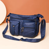 Lkblock New Design Women Shoulder Bag Pu Leather Crossbody Bag Soft Messenger Bag Large Capacity Leather Purses