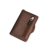 Lkblock New PU Leather Men Wallet Rfid Anti-magnetic Credit Cards Holder with Organizer Coin Pocket & Money Clips Purse