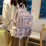 Multi Pockets Transparent Backpack