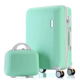 Lkblock ABS+PC luggage set travel suitcase on wheels Trolley luggage carry on cabin suitcase Women bag Rolling luggage spinner wheel