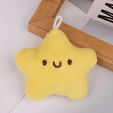 Lkblock 1Pc Cute Stars Plush Toy Doll Squeak Keychain Fluffy Soft Stuffed Toy Backpack Bag Pendant Adorkable Gift For Kids