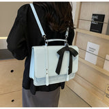 Lkblock Sweet Japan Style Girls Lolita JK Backpacks Satchels,Kawaii Students School Cute Big Bowknot Briefcases HandBags