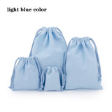 Lkblock Drawstring bag Cotton Storage organizer Tote Portable Handbags Grocery Shopping Shoulder bags Canvas foldable Travel Storage Bag