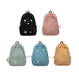 Lkblock Fashion Nylon Women Backpack Laptop Backpack Student Rucksack Female Travel Book Bag Schoolbag for Teenage Girl Boys