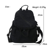 Lkblock Casual Canvas women Backpack big capacity School Bag College Student Travel Ladies hand bag Vintage Female Shoulder Bag bagpack